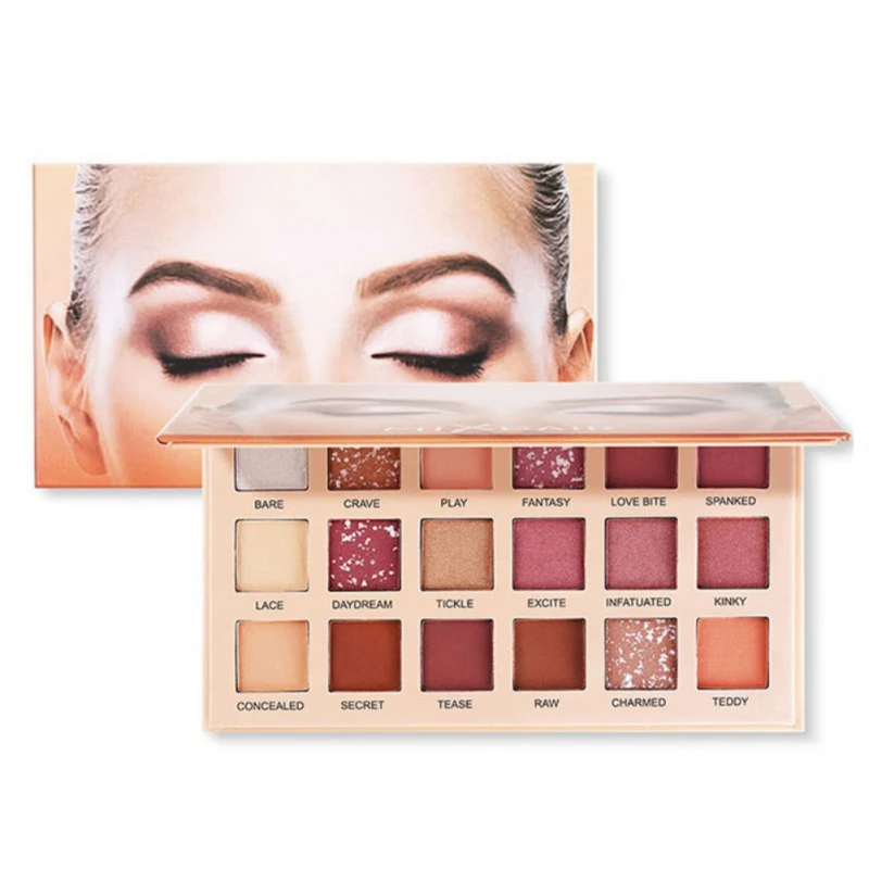 

18Color Palette Diamond Matte Eyeshadow Long-Lasting Waterproof Shimmer Eyeshadow Glitter Palette Make Up Set