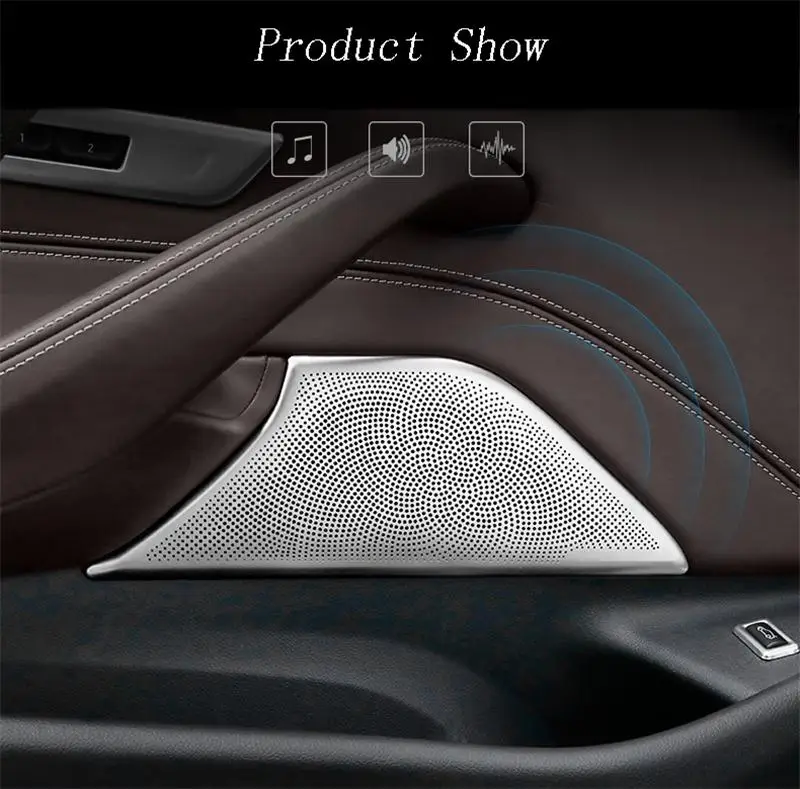 Автомобильный Стайлинг дверная ручка стерео динамик украшения твитер крышка наклейки Накладка для BMW 5 серии g30 g38 интерьер авто аксессуары