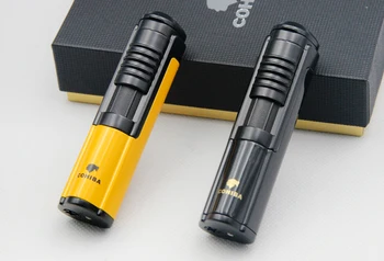

COHIBA Cigarette Cigar Lighter Metal Windproof Torch Jet Flame Pocket Lighter Use Butane Gas