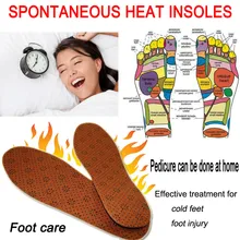 Модные подушечки для ног, спонтанные тепловые магнитные массажные стельки для обуви, подушечки для акупрессуры, для ухода за ногами в автомобиле, Прямая поставка