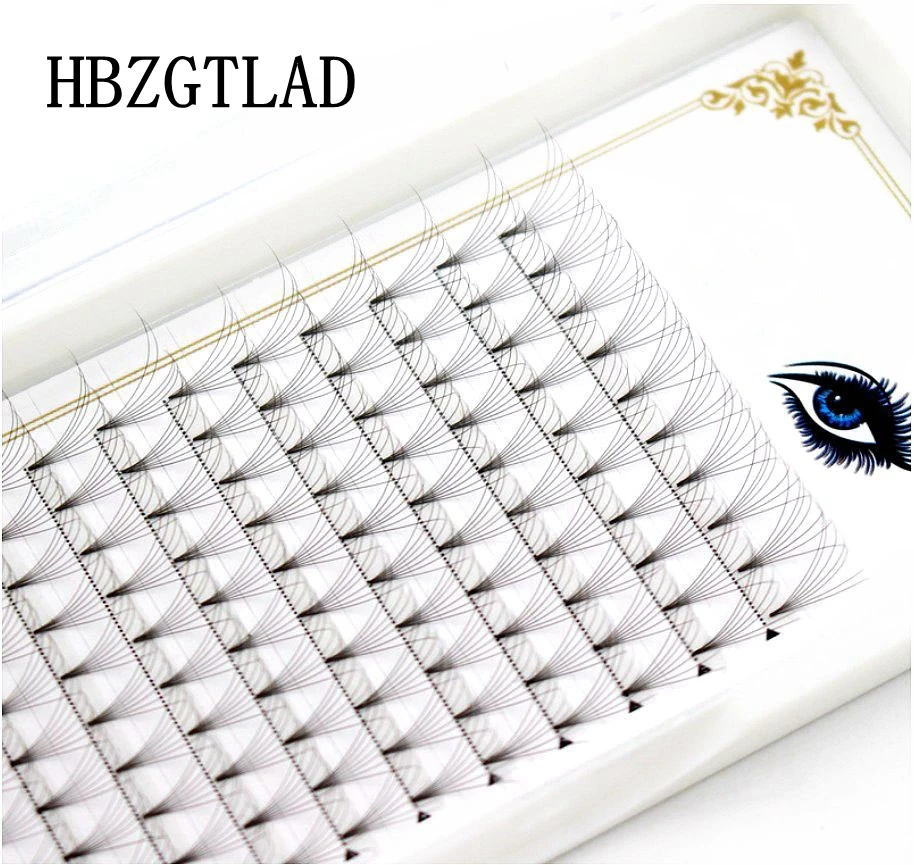 

New 0.05/0.07/0.1mm 7D Russian Volume Eyelashes Extension Short Stem Pre made Fans C/D curl Mink Eyelash Individual Extensions