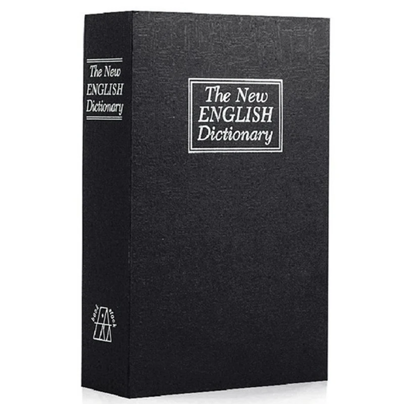 Книга словаря безопасный диверсионный секретный скрытый безопасный тайник книжный Сейф замок и ключ
