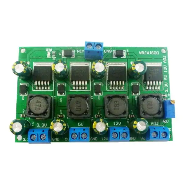 

3.3V 5V 12V adjustable output DD31AJQA of 3A multi-channel buck power module