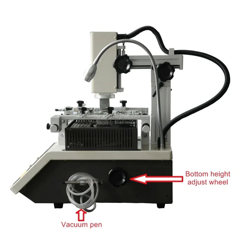  Professional mobile rework machine hot air touch screen 3 zones soldering station for phone chip re