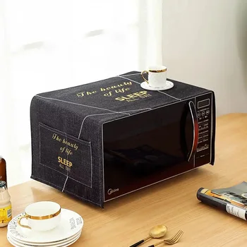 

Nordic Microwave Cover Cloth Microwave Oven Dust Cover Waterproof Oil-proof anti-hot Household Dust Cover Home Decor