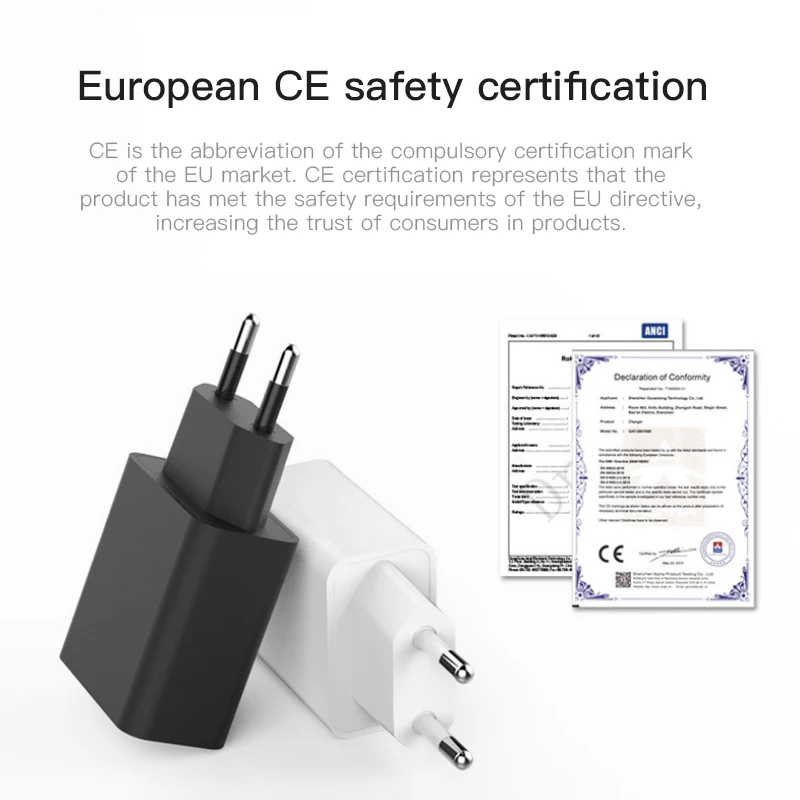 ! USB зарядное устройство ACCEZZ 5 В 2 А вилка европейского и американского стандарта