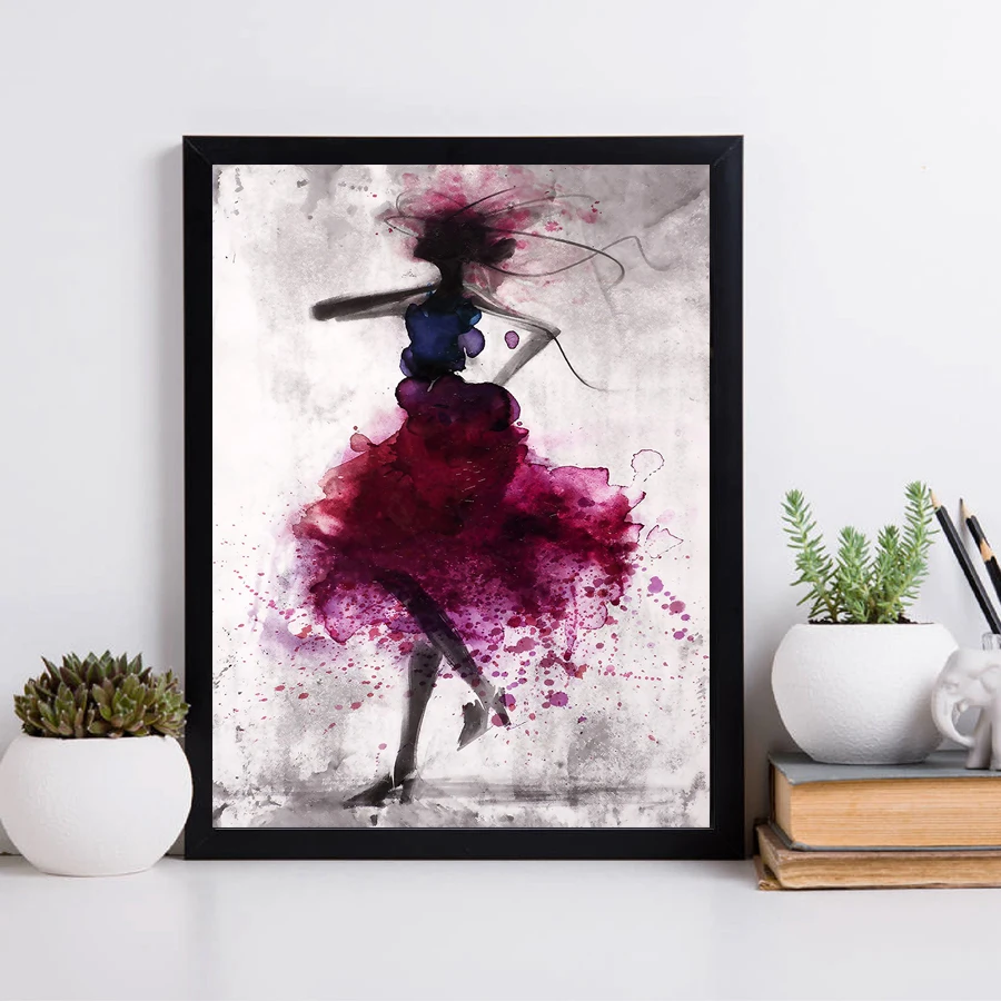 Tango Dancing Canvas Painting Poster Living Room Bedroom Wall Home Art Decor 