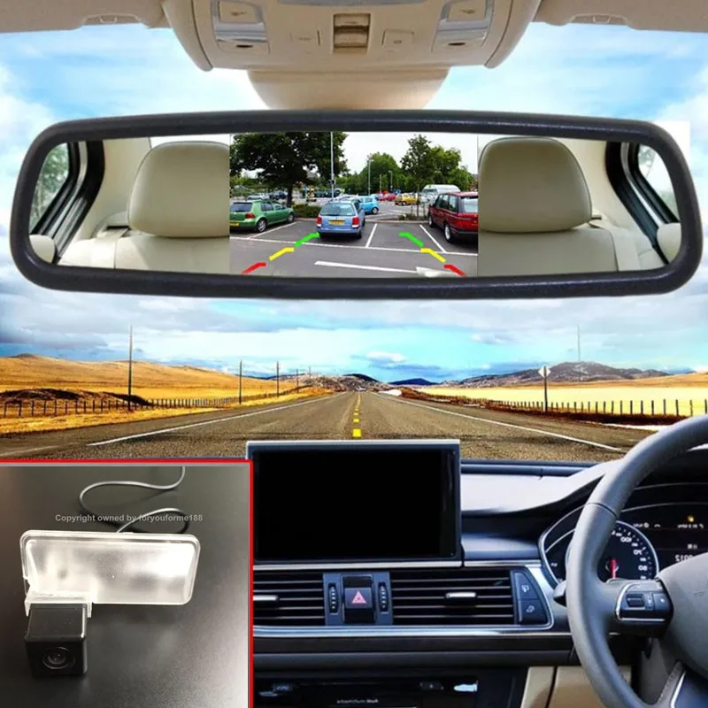 

HD Night Vision Car Parking Reverse Camera with 5'' Color TFT LCD Car Rearview Mirror Monitor For Subaru Forester SJ 2012~2015
