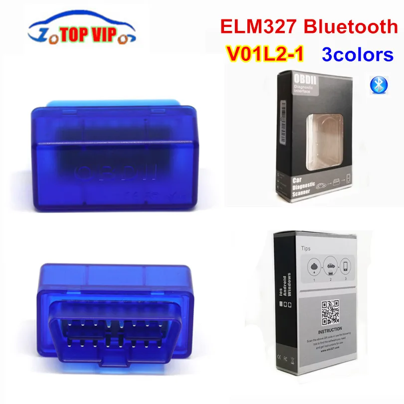 50 шт DHL V01L2-1 СУПЕР МИНИ 327 ELM327 V1.5 диагностический Интерфейс Bluetooth obd2 автомобилей сканер Code Reader для Android