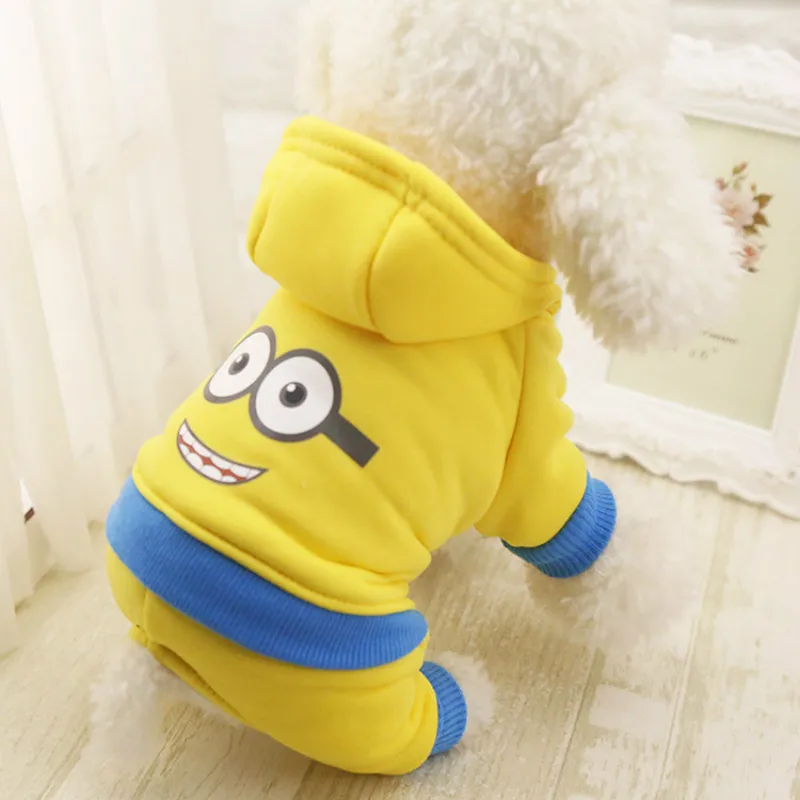 T Funny Pet Dog Clothes Warm Fleece Costume Soft Puppy Coat Outfit For Dog Clothes For Small
