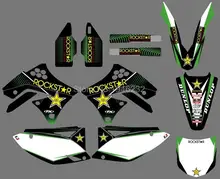0068 Star New Style TEAM GRAPHICS&BACKGROUNDS DECALS STICKERS Kits for Kawasaki KX250F KXF250 2009 2010 2011 2012