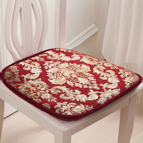 Hot Sale Red High grade European Dining Chair Cushions for Kitchen