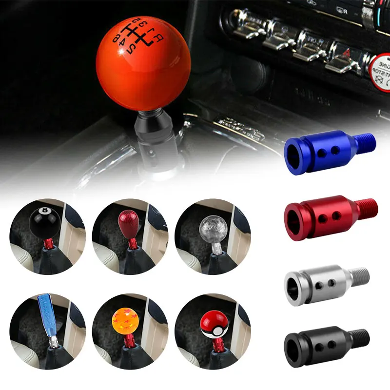 Shift Knob Adapter Threaded Knobs Universal Aluminum For Non Threaded