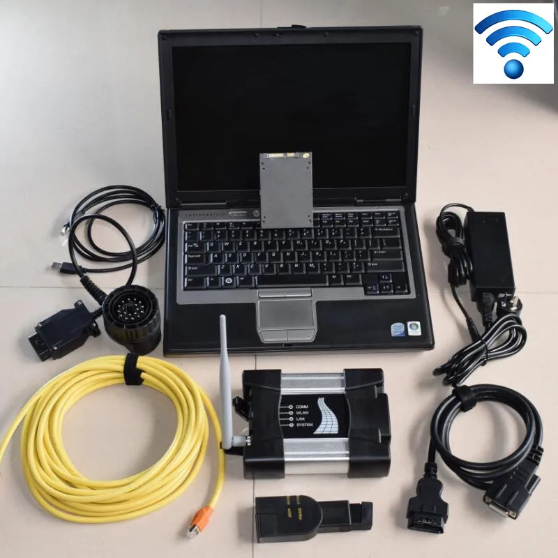  Super Für BMW ICOM Nächsten WIFI Diagnose Werkzeug und SD Verbinden C5 mit D630 installiert gut mit