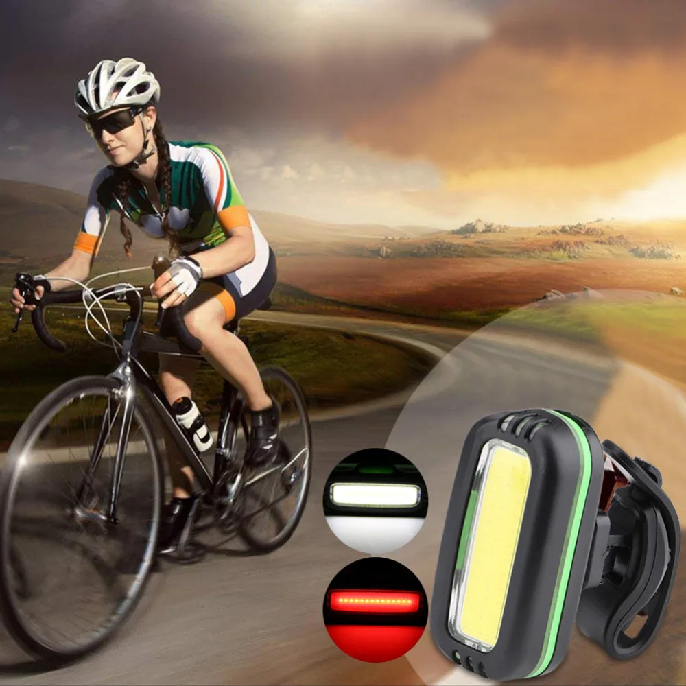 2In1 Head Lamp LED Headlamp Bike Bicycle Front Light Fishing Flashlight Black Bike Light Usb Front Outdoor Sport #3O15 (9)