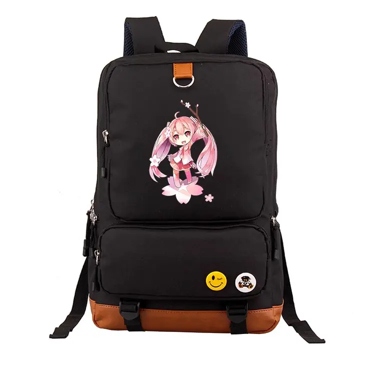 Детские рюкзаки для девочек и подростков с рисунком из мультфильма Singer Hatsune Miku