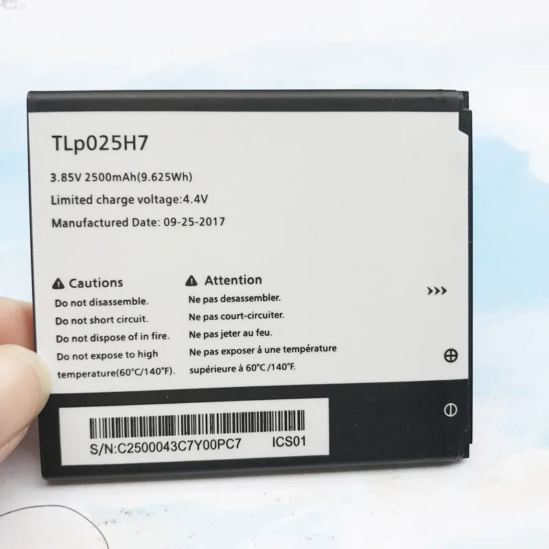 Новый оригинальный TLp025H1 TLp025H7 Батарея для Alcatel Работает с любым оператором 5051 OT-5051X