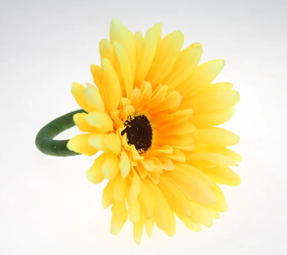 

handmade silk flower napkin ring, napkin holder many colors