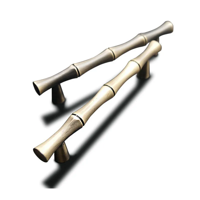 MEGAIRON 1PC Bamboo Handle Furniture Knobs and Handles