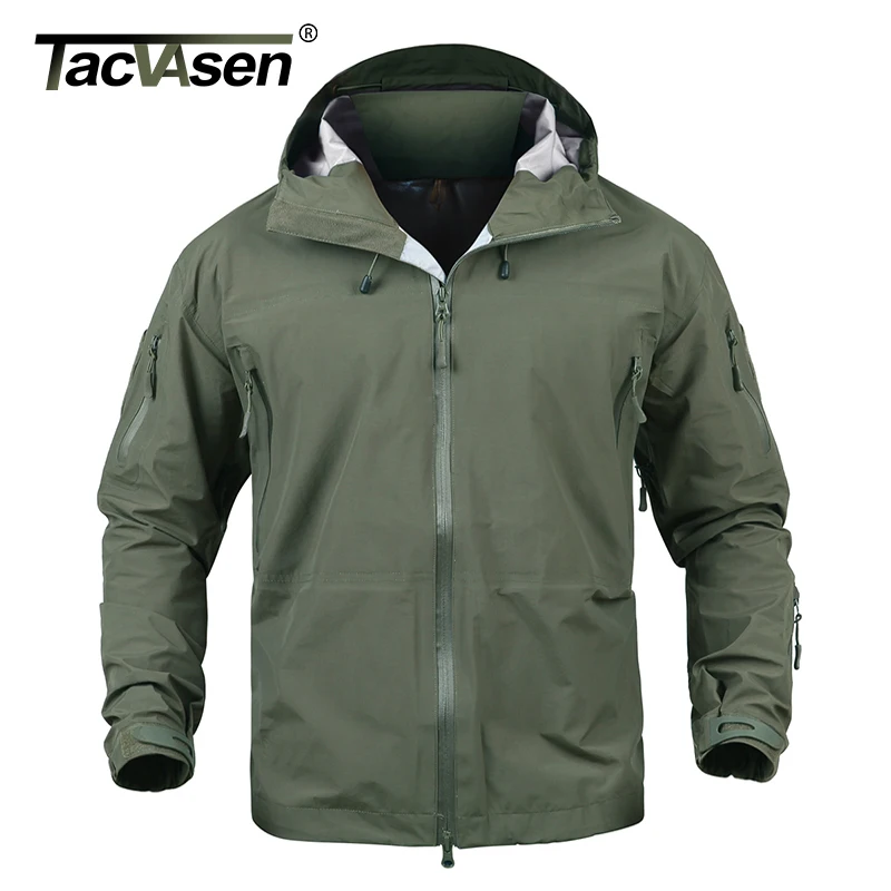 TACVASEN, Мужская тактическая водонепроницаемая куртка, жесткая оболочка, дышащая военная куртка, армейский Стиль, камуфляжный охотничий жилет, пальто, TD-JLHS-024