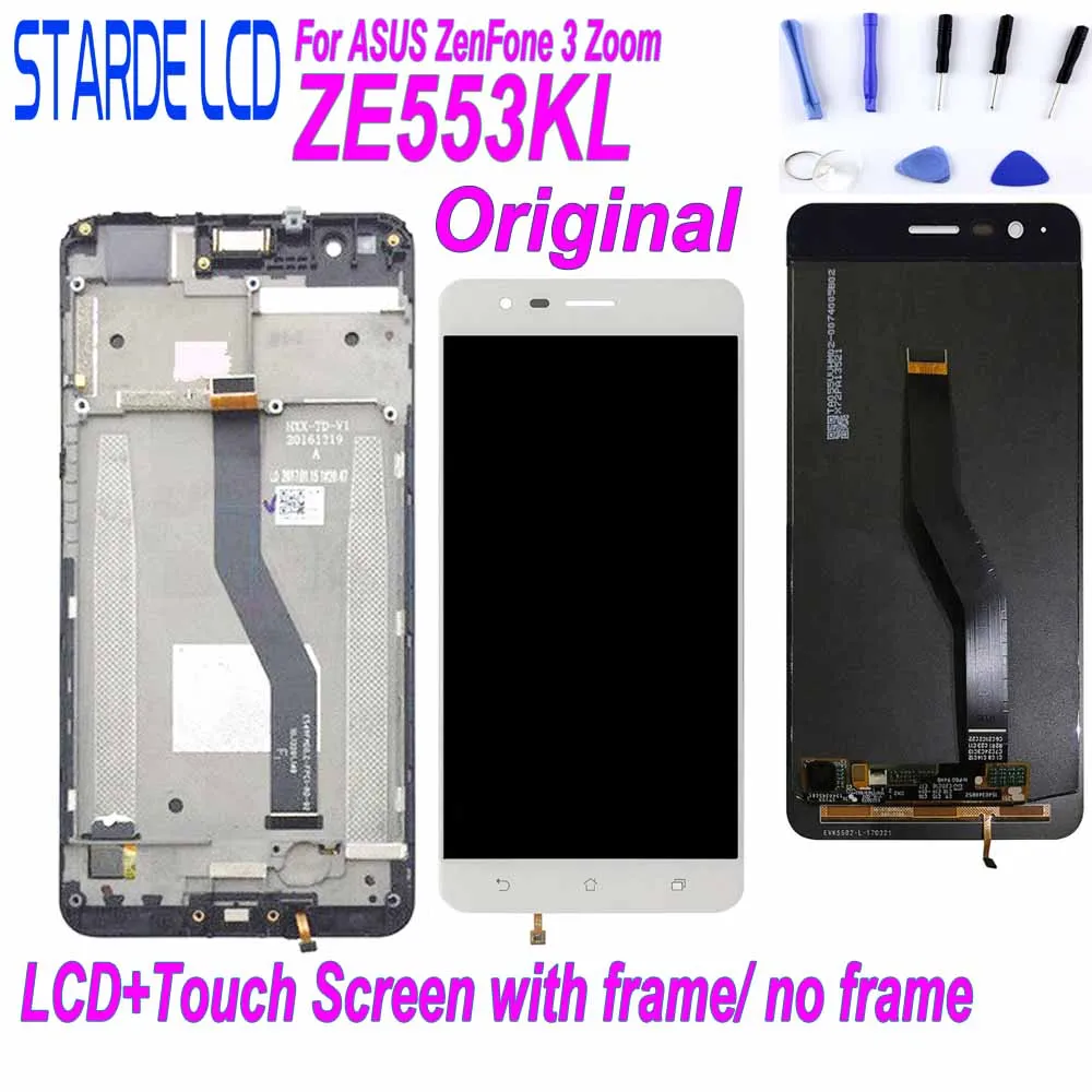 Оригинальный ЖК дисплей для Asus ZenFone 3 Zoom ZE553KL ZE553 Z01HDA дигитайзер сенсорного экрана