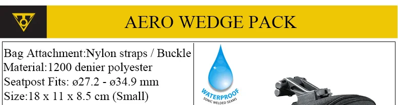 TOPEAK на танкетке Аэро Велосипедный спорт сиденье сумка седельный пакет Водонепроницаемый велосипед хвост заднего мешок с 3 м светоотражающие велосипедные сумки