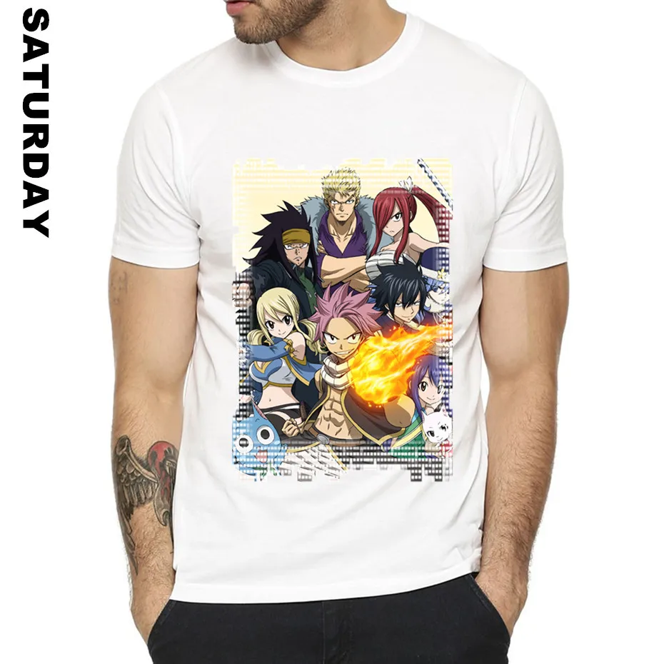 

Fairytail Japanese Famous Anime Fairy Tail Design Funny T Shirt for Men and Women,Comfortable BreathableT-Shirt Men's Streewear