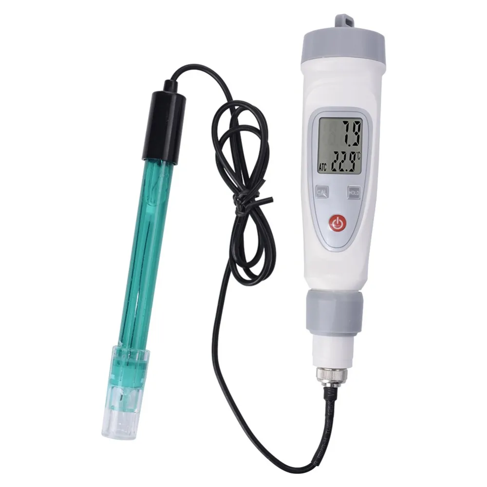 Draagbare Digitale Water Quality Tester Pen Ph Meter Water Kwaliteit Test Pen PH-20W Externe Verbinding Elektrode Tester