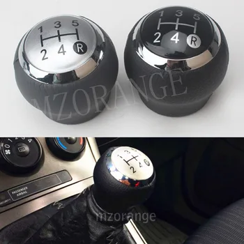 

6/5 Speed black/silver Gear Shift Knob Covered Leather For Toyota AVENSIS YARIS D4D URBAN RAV4 CRUISER ALTIS SCION TC Car Auto