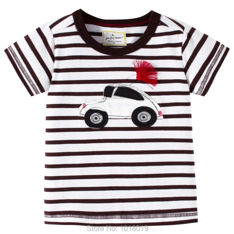 Брендовые качественные футболки из чесаного хлопка для маленьких мальчиков детская одежда с короткими рукавами для мальчиков, Bebe футболки, детское нижнее белье - Цвет: 4111
