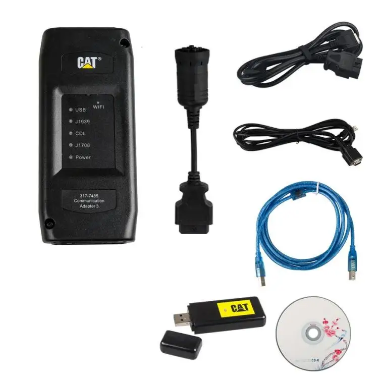 Новейший адаптер CAT ET 3 беспроводной Профессиональный диагностический инструмент CAT ET3 Коммуникационный адаптер III соединение - Цвет: WIFI 2015V no tolbox