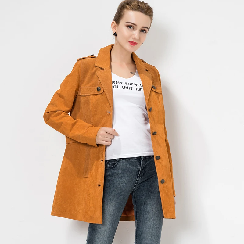 Женская джинсовая куртка Тренч из натуральной свиной кожи|jacket windbreaker|jacket jacketjacket