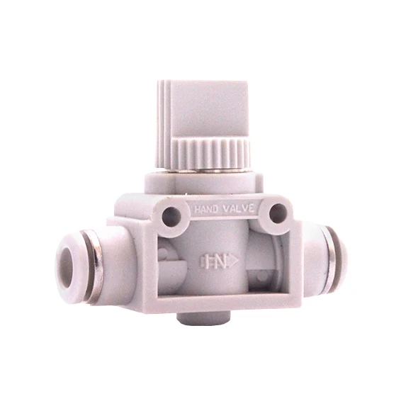

Piping Valve Trache Fast Insertion Plastic Valve Pneumatic Component Quick Coupling Hand Valve White HVFF-6810