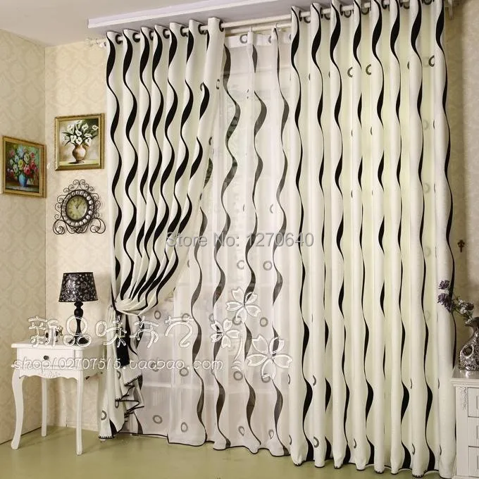 Modern Home Decoration Line Designer Yarn Curtain For Living Room
