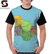 Colons de Catan T-Shirt s'installer 2 T-Shirt drôle plage T-Shirt chemise de grande taille imprimé manches courtes Polyester T-Shirt(China)