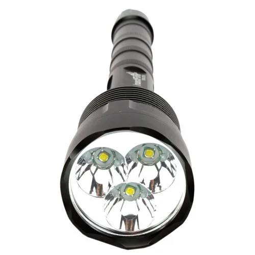 TrustFire TR-3T6/TR-3L2 Flashlight 5 Modes with Memory, White LED, Includes 3x 18650 Batteries, Charger, Mounts, and Tactical Switch image 5