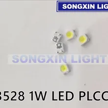 1000 шт. HARVATEK SMD 3528 1 Вт Светодиодный высокомощный PLCC-3 общий анод высокой мощности 1210 SMD СВЕТОДИОДНЫЙ s диоды телевизионная подсветка супер яркий