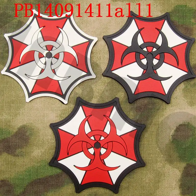 

PVC patch New Biohazard Umbrella Corporation Logo Rubber patch