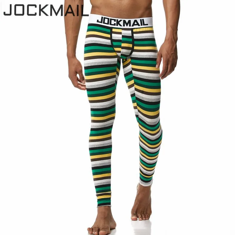 Новинка пикантные длинные штаны JOCKMAIL мужское термобелье хлопковое с принтом для