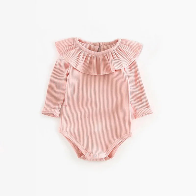 pink girl rompers Комбинезон для маленьких девочек; От 0 до 2 лет; сезон осень-зима; Одежда для новорожденных девочек; Детский комбинезон с длинными рукавами для мальчиков; одежда для маленьких мальчиков - Цвет: pink girl rompers