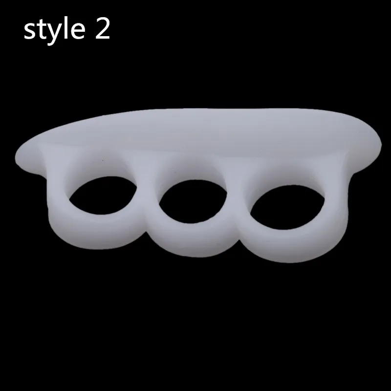 1 Pair Pad On The Toe Separators Silicone Finger Protector Toe Corrector Bunion Gel Guard Separator For Toes Feet Care Pedicure