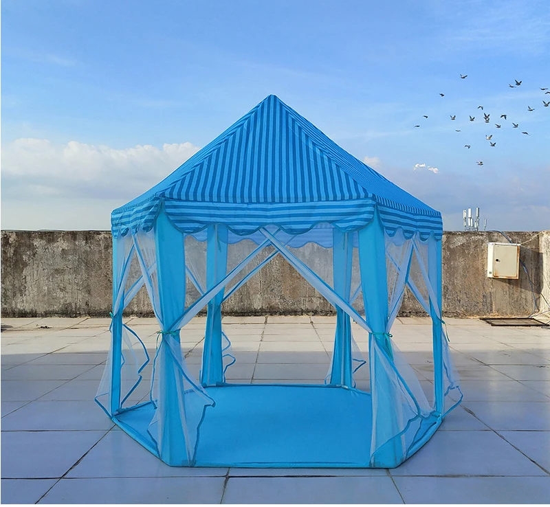 

Outdoor Tent for Kids Game Portable Foldable Princess Castle Tent Children Play House Tent Kids Gifts for 0-14 Years Baby