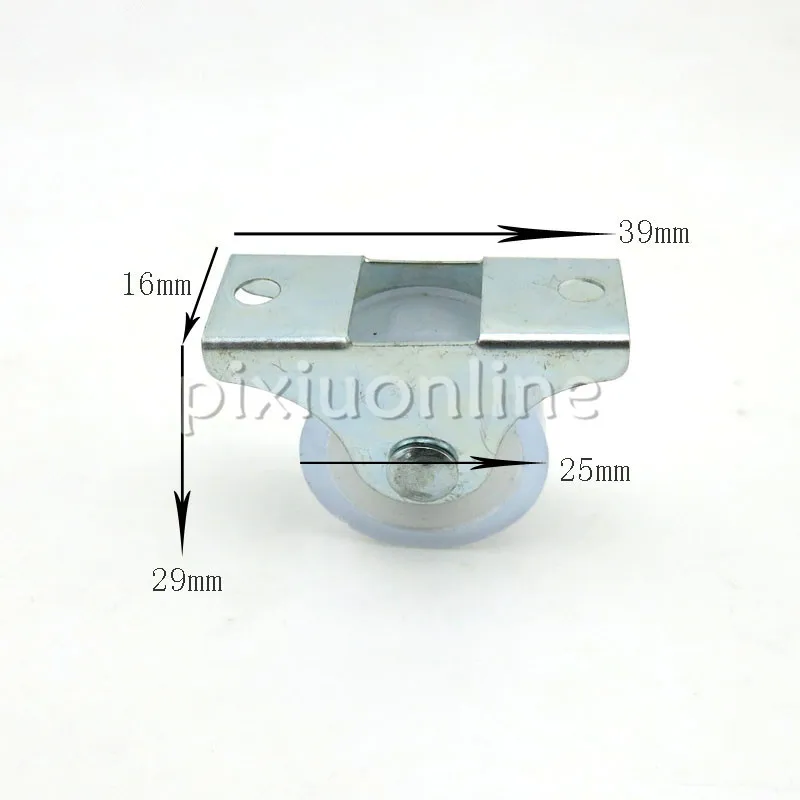 

1pc J265 1inch Flat Car Fixed Caster Mute Directional Wheel Metal Silica Gel Material DIY Model Parts Free Shipping Russia