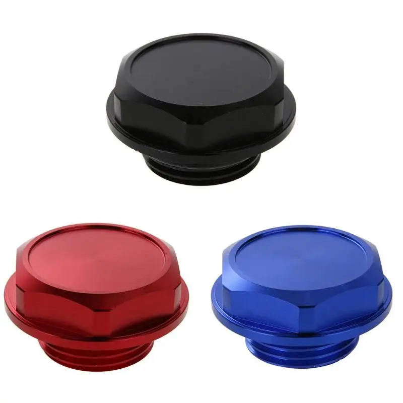 New Aluminum Alloy Engine Oil Fuel Filler Billet Cap Tank Cover for