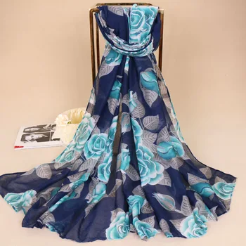 

Laven New arrive fashion popular printe floral viscose shawls muslim hijab wrap long autumn scarves/scarf 180*90cm 10pcs/lot