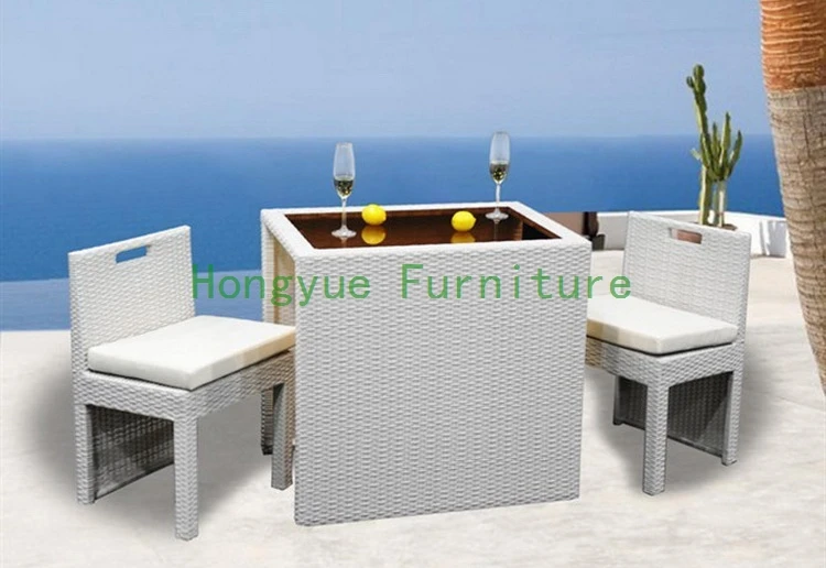 

White new pe rattan patio bar furniture,bar table chair