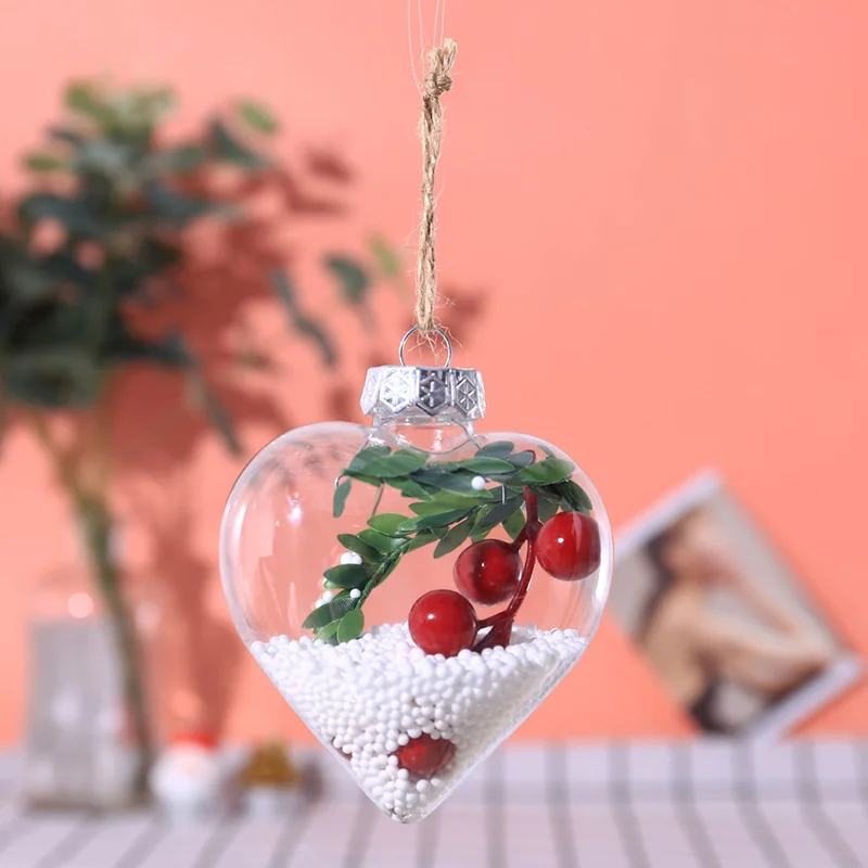 

Transparent Christmas Ball Tree Pendant Hanging Ornament Christmas Decoration for home New Year Decoration Accessories