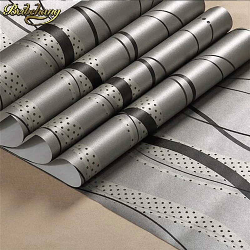 beibehang Wallpaper High End Luxury wall paper Simple Style Waves