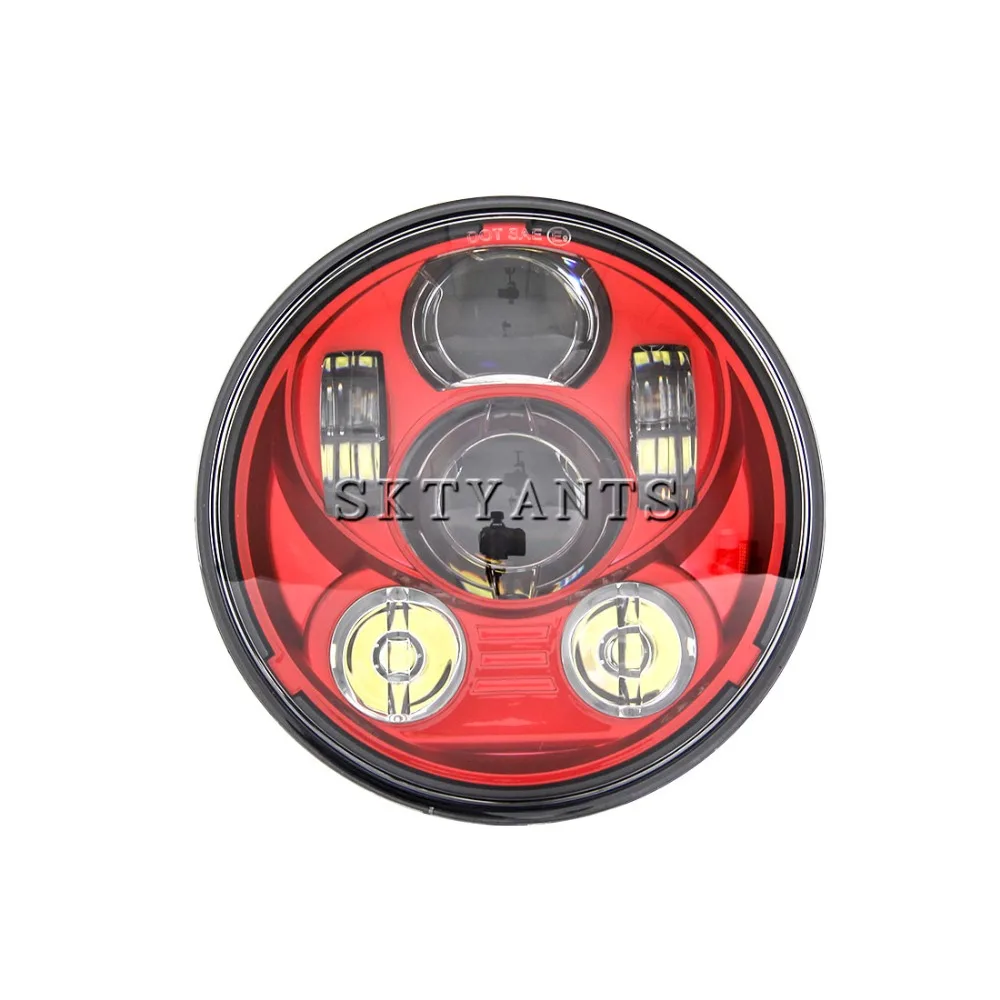

Motos Accessories 5.75" headlight motorcycle 5.75 inch led headlight 5-3/4" RED
