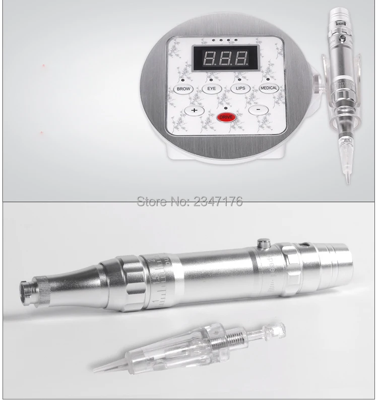 1 комплект цифровой электрический постоянный макияж машина бровей Губы МТС макияж наборы с 10 шт микро иглы татуировки машина комплект